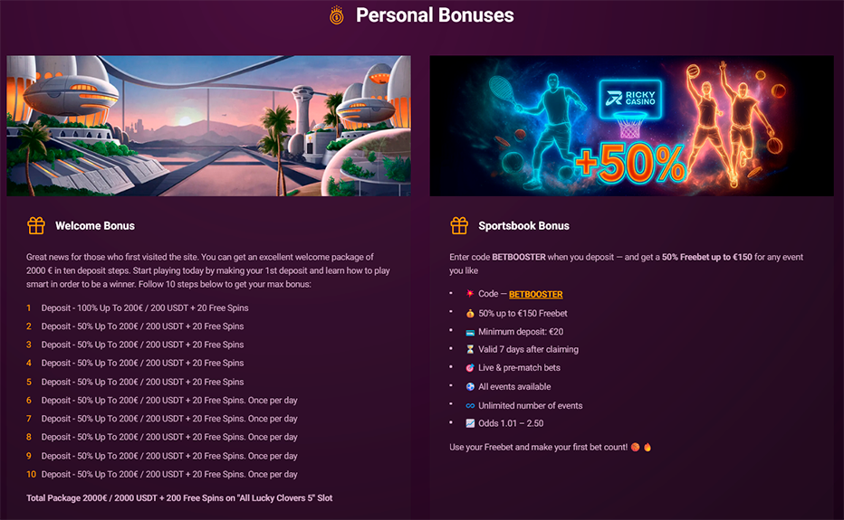 Ricky Casino VIP Program Tiers and Benefits